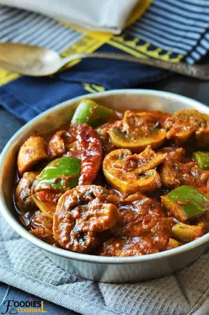 Mushroom masala (Kadaai)